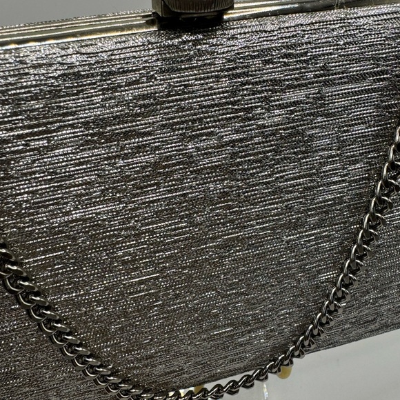 Antique/Vintsge Elegant Silver Clutch/Shoulder Bag - Picture 4 of 5